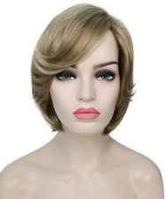 Mary - Wavy Kanekalon Synthetic Fiber Full Wig, 4.5 - 8.5", Ash Blonde