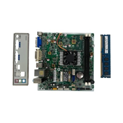 HP 712659-001 110 Compaq 100 Pavilion Slimline 400 AMD E1-2500 Mobo 4GB RAM I/O