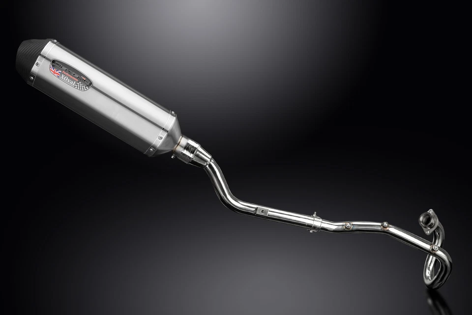 Silenciador de escape completo Yamaha XT225 Serow 1986-2007 13,5" X-Oval inoxidable Foto 3 de 4