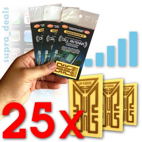 25x Universal Gen X Antenna Signal Booster Smartphone Cell Phone iPhone