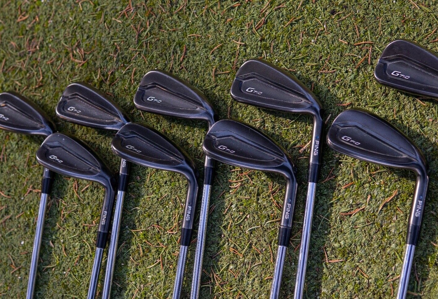 Ping G710 Blue Dot Iron Set 4PW, S and U Wedges Nippon AWT 2.0 Regular