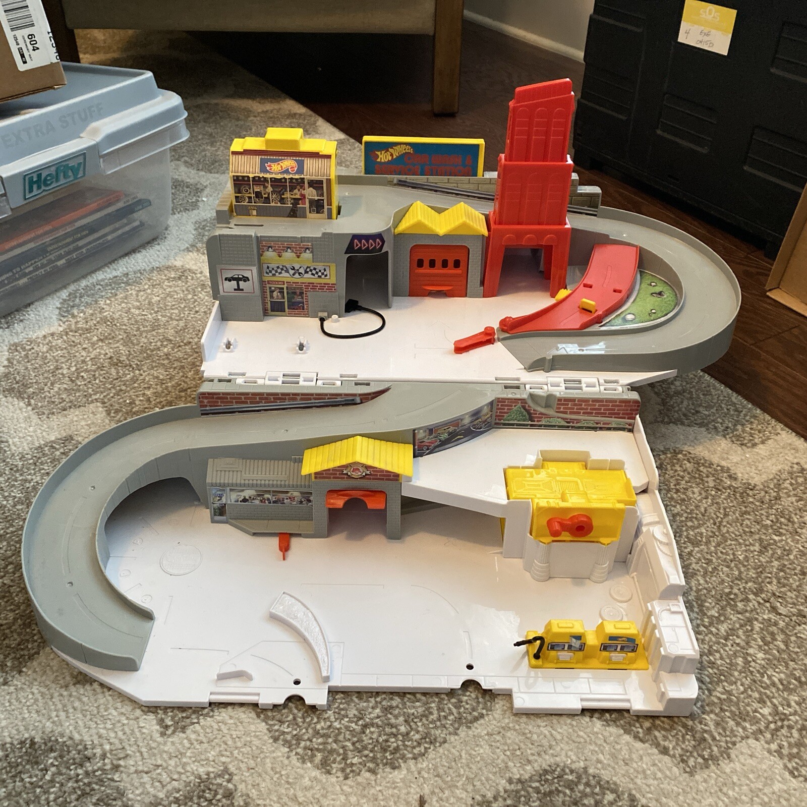 Hot Wheels Car Wash and Service Station Center DMW90 Mattel 2015 With