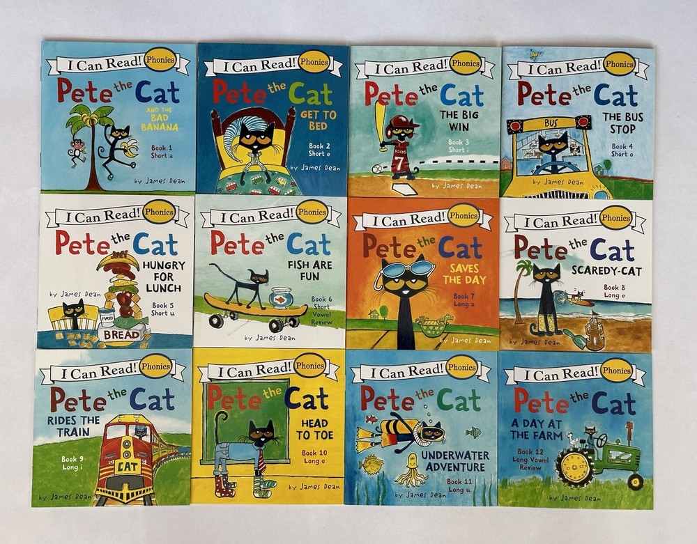 Pete the Cat Kids Book Lot of 12 Easter Basket Gift Set