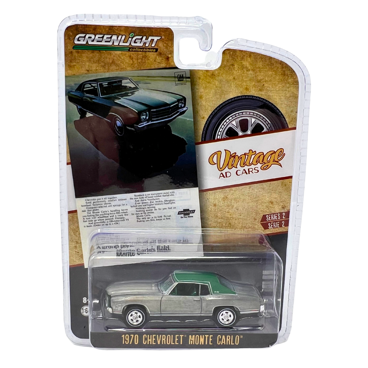 Greenlight Vintage Ad Cars RAW CHASE 1970 Chevrolet Monte Carlo 1