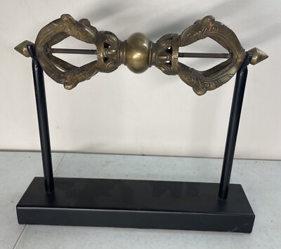 Brass Tibetan Buddhist Dorje  Vajra Idol Prayer 13 