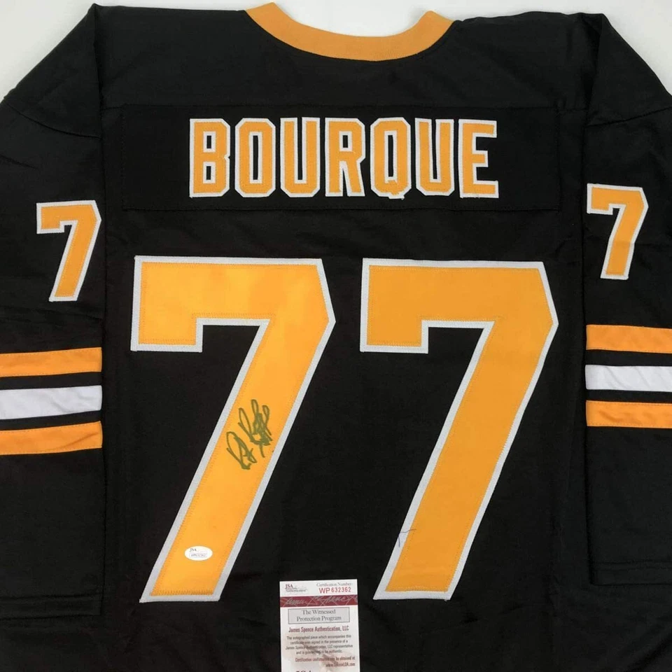 Autographed/Signed RAY BOURQUE Boston Black Hockey Jersey JSA COA Auto - Image 2 of 4