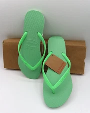 Havaianas Women's Flip Flops Sandal Green Garden, US 9/10W EU 39-40