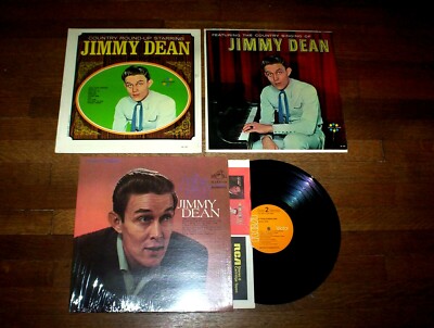 JIMMY DEAN ( 3 ) VINYL LP lot: A THING CALLED LOVE + 2 ALL in shrink / vinyl exc