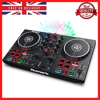 Numark DJ Controller Mixing 2 Decks MP3 Music Sound Mixer With Serato DJ Lite UK