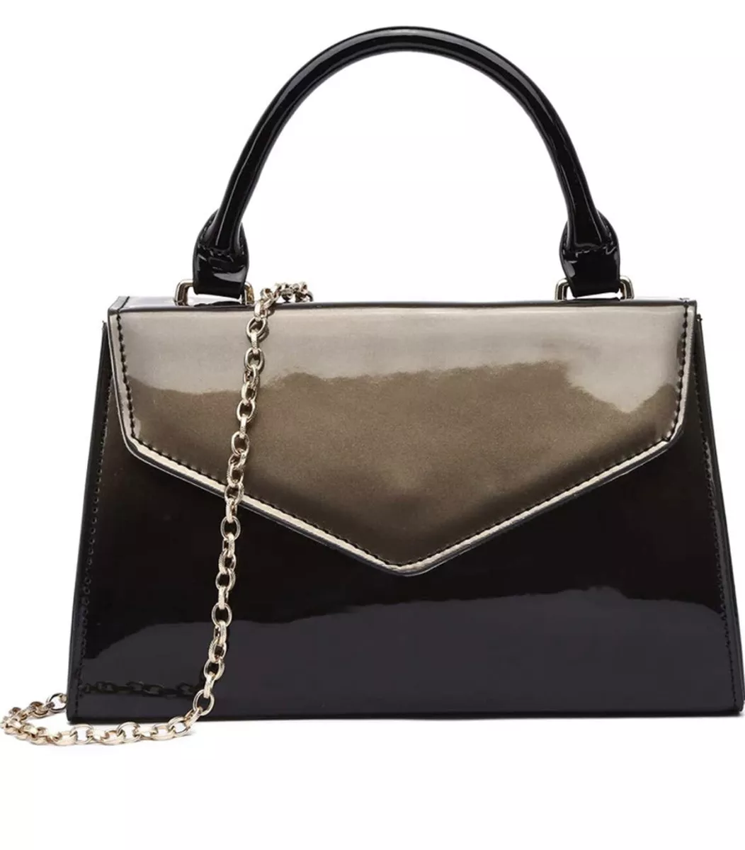 Black patent clutch bags for weddings cheap