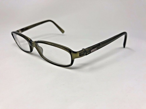 GUCCI GG1515 ZX6 Eyeglasses Frame Italy 52-16-130 Olive Crystal Polished RH71