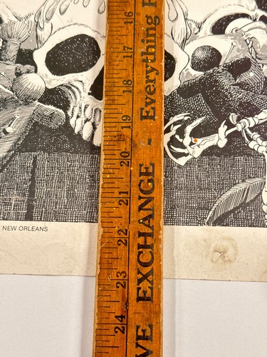 vtg 1988 Marie Laveaus House of VooDoo New Orleans LA Poster occult devil - Picture 15 of 17