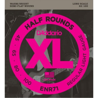 D'Addario ENR71 Halbrunde 4-saitige Basssaiten 45-100