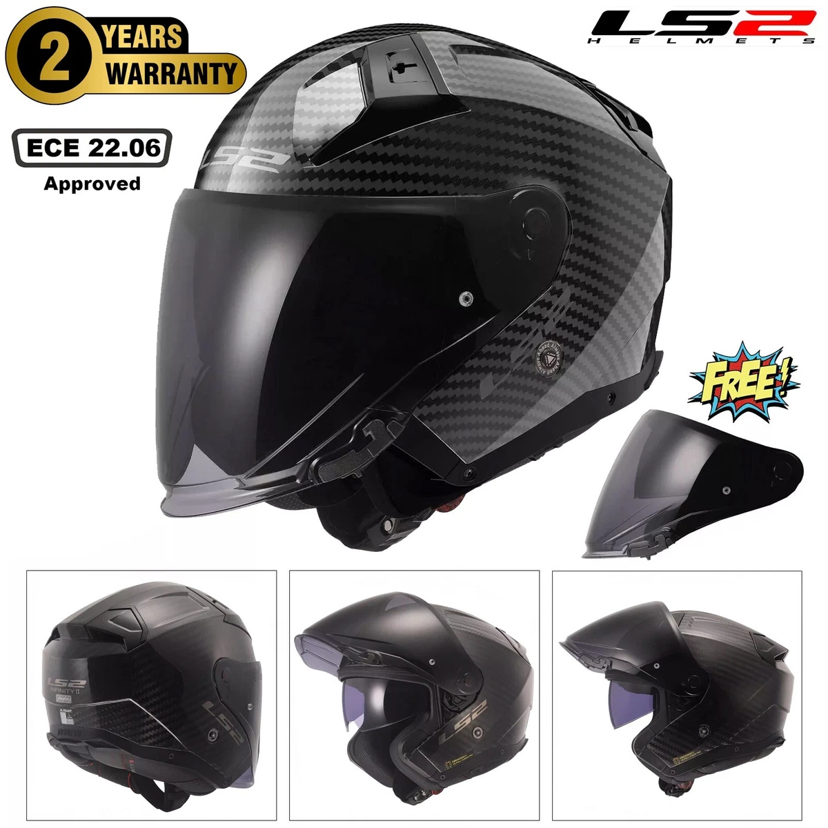 Infiniti LS2 Open Faces Helmets for sale | eBay