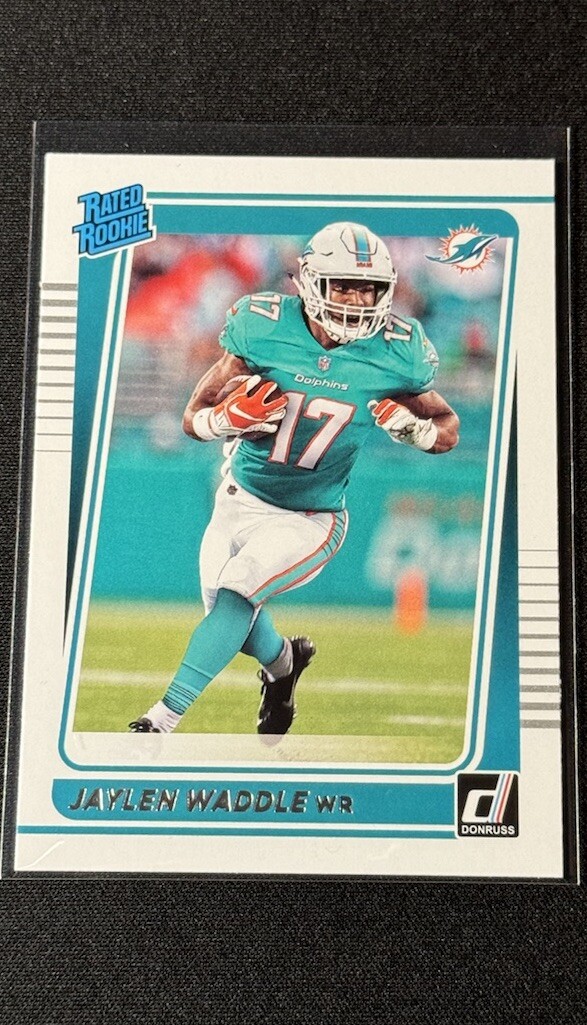 2021 Panini Donruss #263 Jaylen Waddle Rookie Dolphins RC