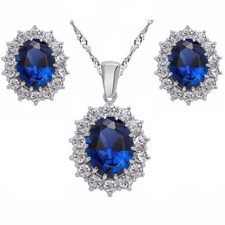 Set di gioielli natalizi da donna, in argento Sterling 925, con