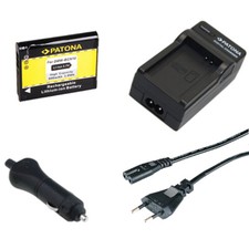 Batteria Patona + caricabatteria casa/auto per Panasonic Lumix DMC-LF1W