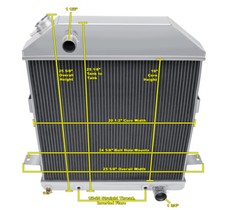 4 Row Dr Champion Radiator For 1940 1941 Ford Standard Chevy Configuration 4 Row Dr Champion Radiator For 1940 1941 Ford Standard Chevy Configuration