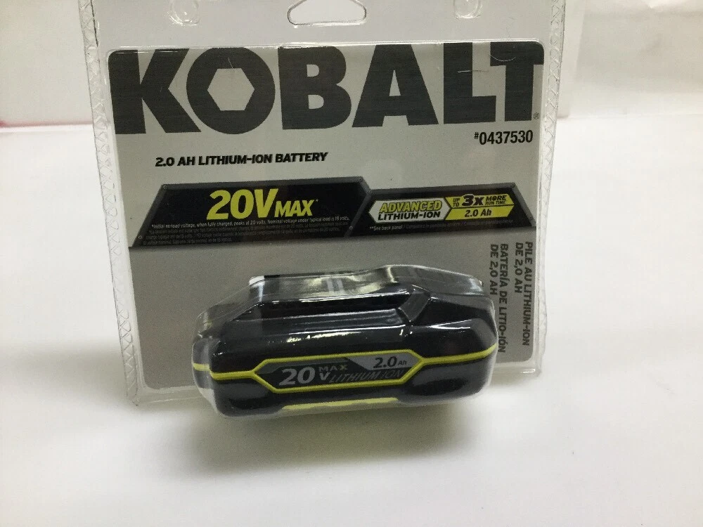 Kobalt 20v 2025 lithium ion battery
