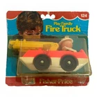 Vintage Fisher Price Play Family Little People Fire Truck 1978 Sealed On Card