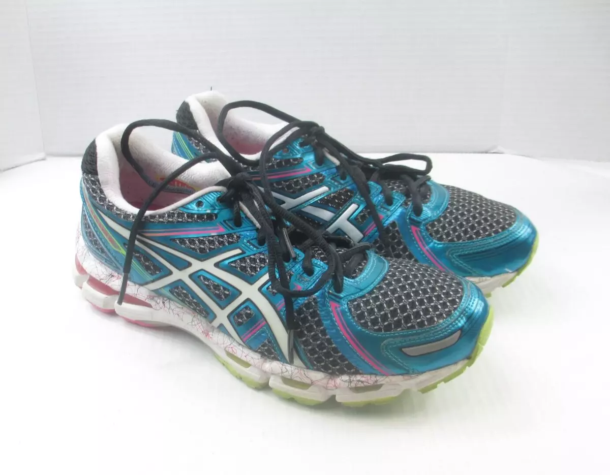 Womens GUC Blue Chrome ASICS GEL KAYANO 19 Technical Running Shoes