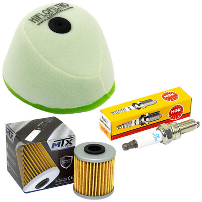Set Wartung für Kawasaki KX 250 F 4T KX 2011-2016 Luftfilter Ölfilter Zündkerze