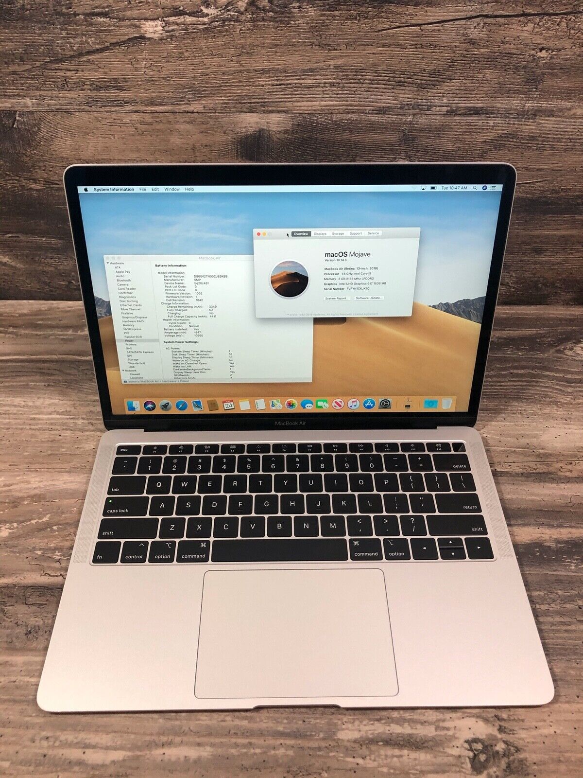 Macbook Air 2018 シルバー (箱・充電器付き)