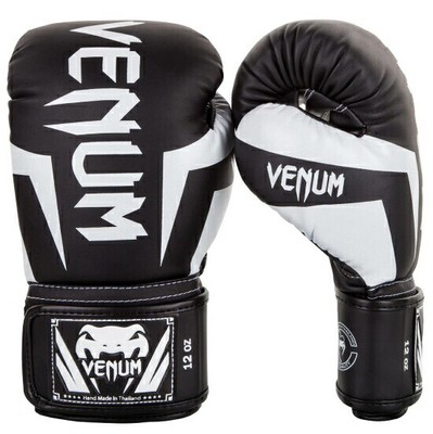 Elite Boxing Glove Black/White Benham Venum-0984-108 Martial Arts Kick Comprehen