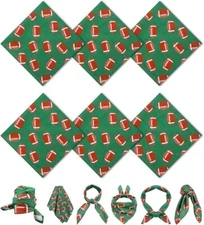 Football Bandanas Novelty Unisex Football Headband Square Scarf Bandana