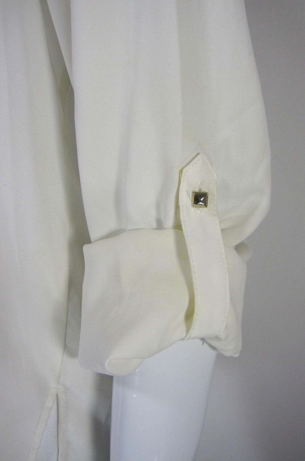 Zara Basic Adjustable Long Sleeve Blouse Size L L… - image 7
