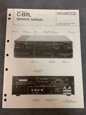 Kenwood C-B7/L Service Manual [Original w/Schematics, Diagrams, Part List]