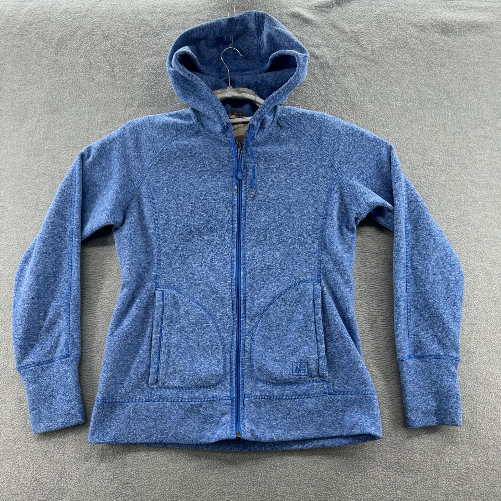 rei womens size m full zip outdoor hooded jacket pockets polyester eBay