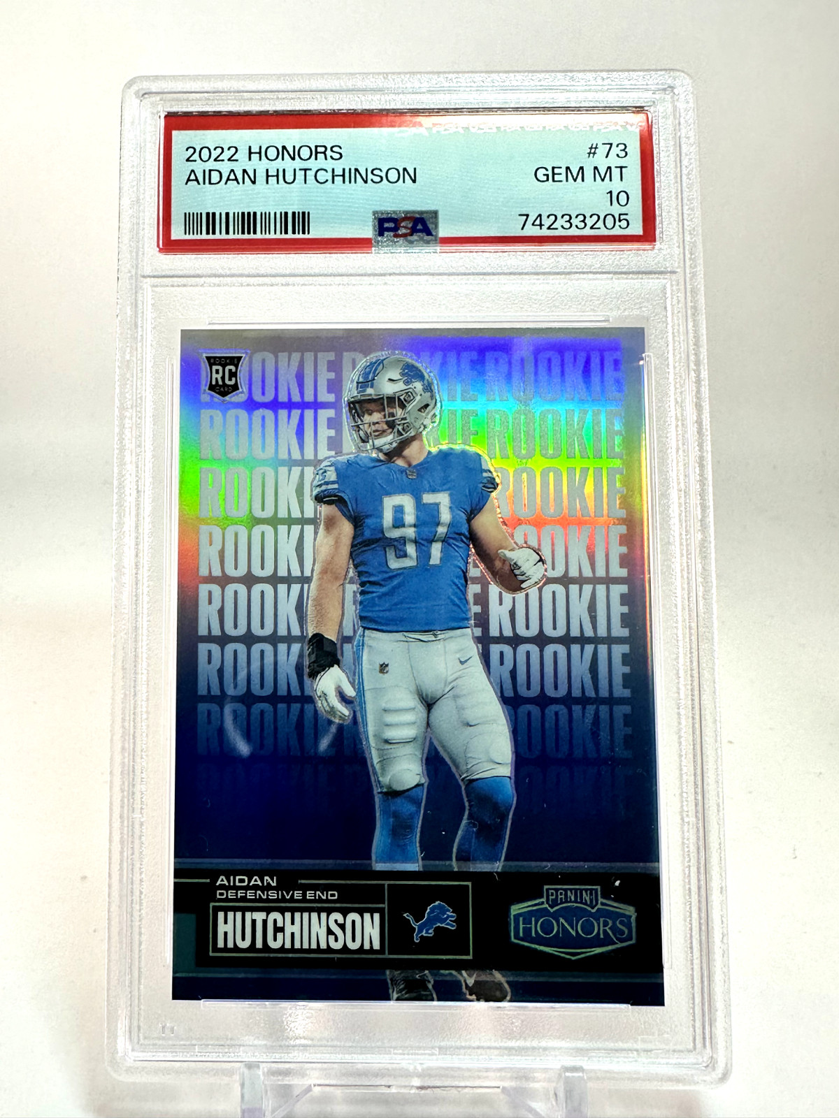 Aidan Hutchinson Panini Honors #73 Base