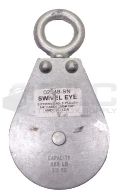 NEW BLOCK DIVISION 02548-SN SWIVEL EYE 2.5'' REMOVABLE PULLEY