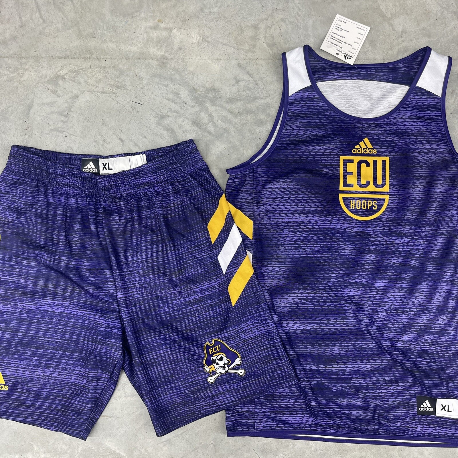 east carolina university basektball jersey And Shorts Adidas X-Large