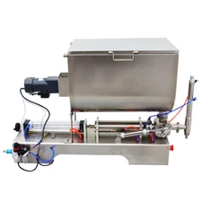 100-1000ml Liquid Paste Filling Machine with Blender Sauce Jam Filler 60L Hopper