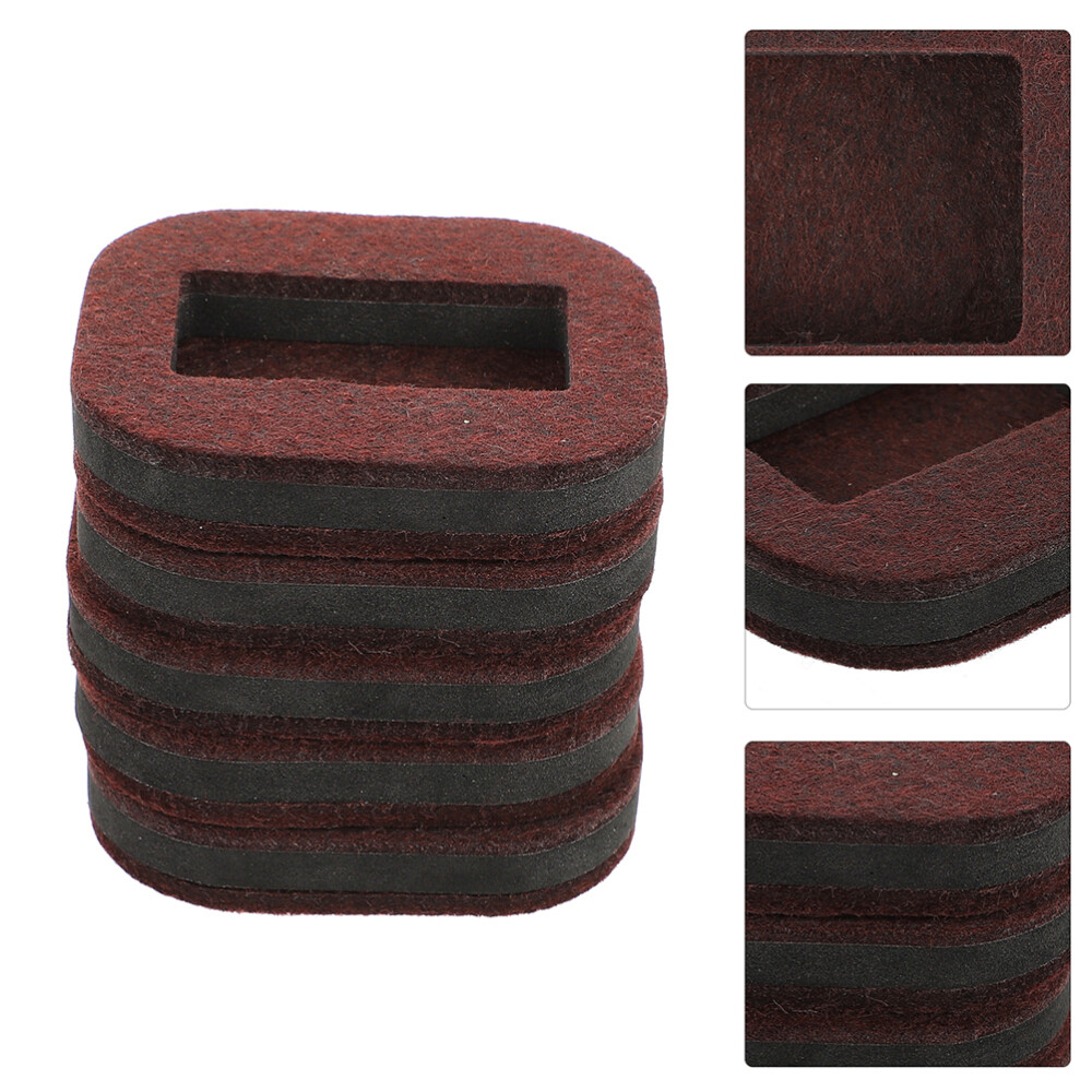 5 Pcs Felt Caster Cups Casters for Furniture Legs Roller Fixing Pad