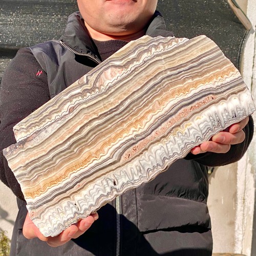 Esemplare minerale cristallo quarzo agata pietra zebrata naturale 4,22 libbre - Foto 13 di 13