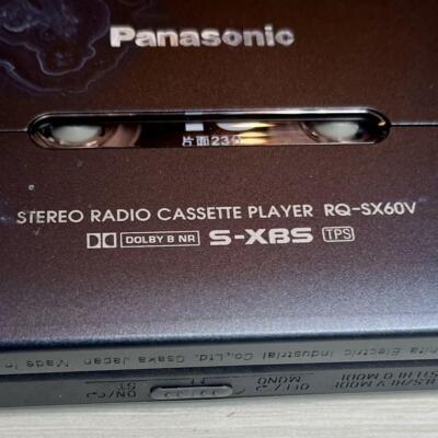 Panasonic RQ-SX60V カセットプレーヤー Panasonic RQ-SX60V Cassette Tape Walkman Black Junk from