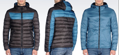 armani jeans padded jacket