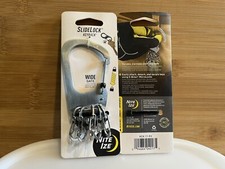 Nite Ize SlideLock KeyRack Stainless Keychain Carabiner w/Locking S-Biner