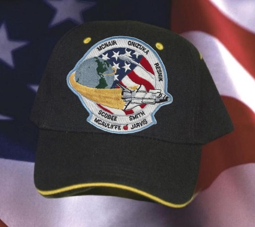 SPECIAL SPACE SHUTTLE CHALLENGER SEVEN MEMORIAL HAT PATCH CAP STS-51L NASA WOW - Picture 10 of 20