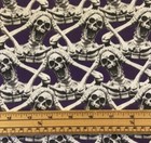 Fat Quarter Glow In The Dark Hocus Pocus Screaming Skeletons 100% Cotton Quiltin