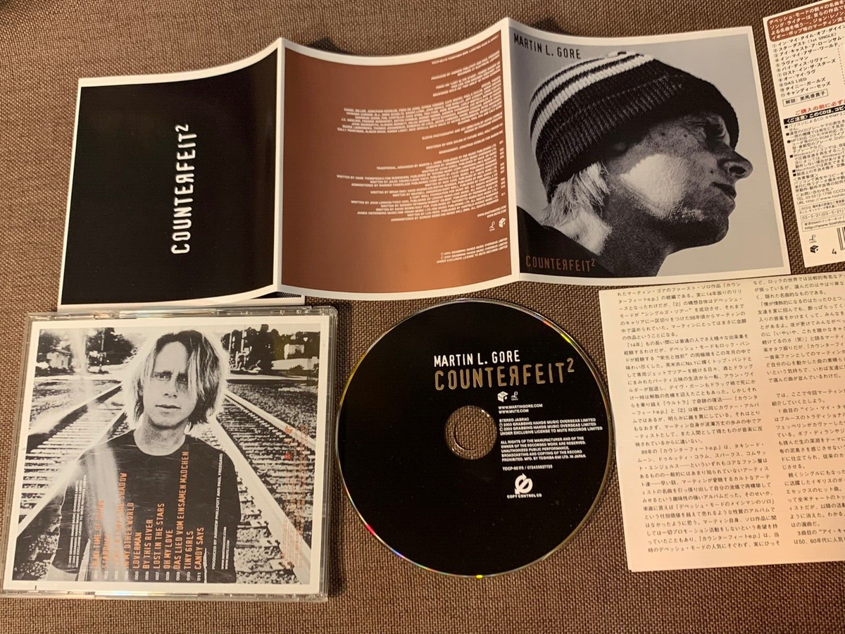 MARTIN L. GORE Counterfeit 2 JAPAN CD TOCP-66176 w/ OBI + INSERT 