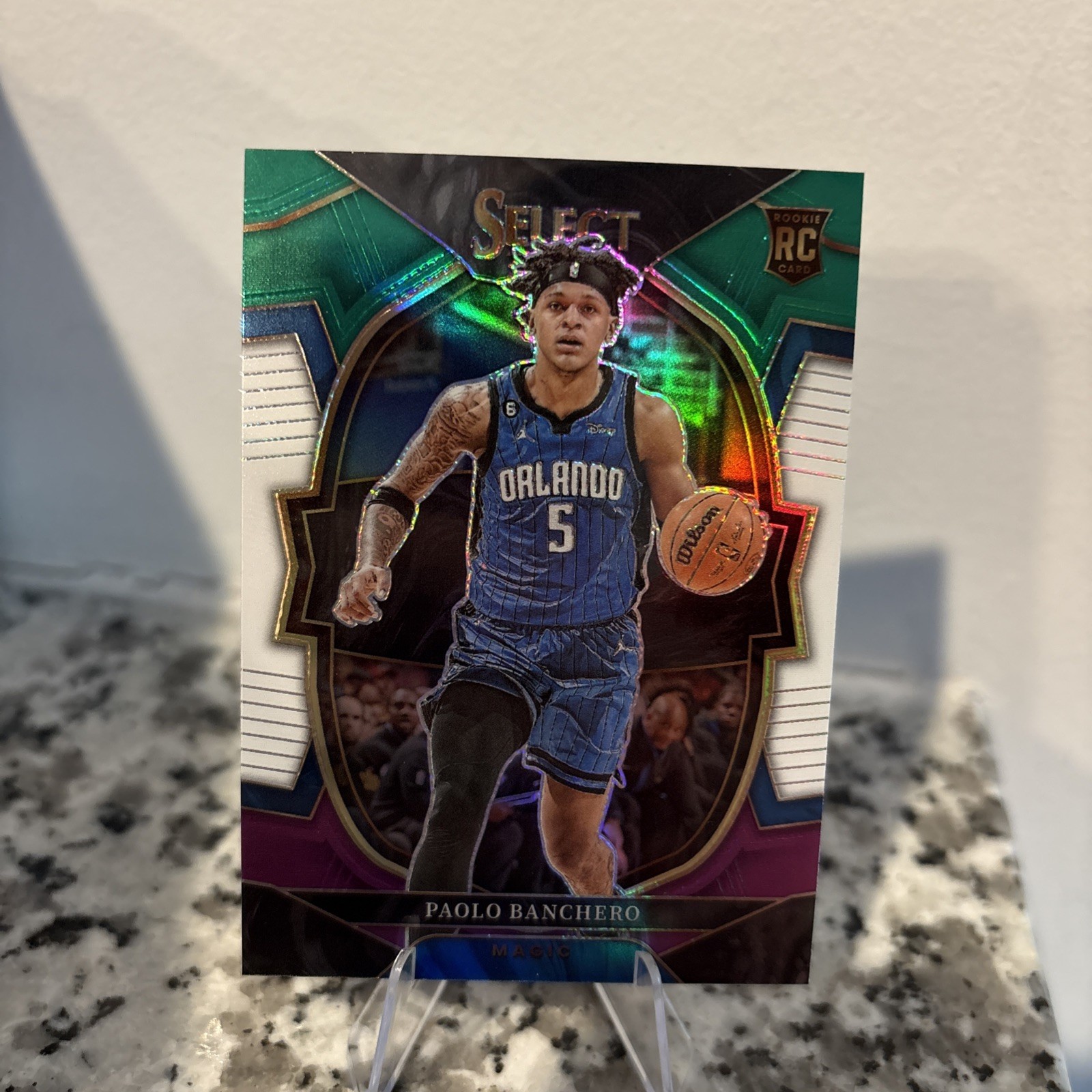2022-23 Panini Select - Concourse Paolo Banchero #72 Green White Purple Prizm...