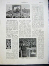 Original Old Vintage Print Schiedam Pays-Bas Lydvine Religious Football 1933