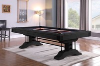 Pool Billardtisch John West Ironwood Mit Schieferplatte Schwarz 8Ft