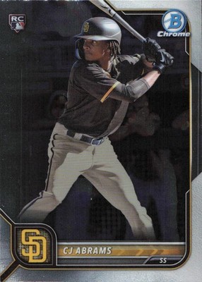 2022 Bowman Chrome CJ Abrams #12 - NM Card San Diego Padres