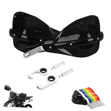  Handguards Motorcycle,Universal Hand Guards with Aluminum Brush Bar for black