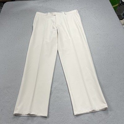 Peter Millar Pants Mens 34x30 Beige Durham Crown Sport Golf Chino High Drape